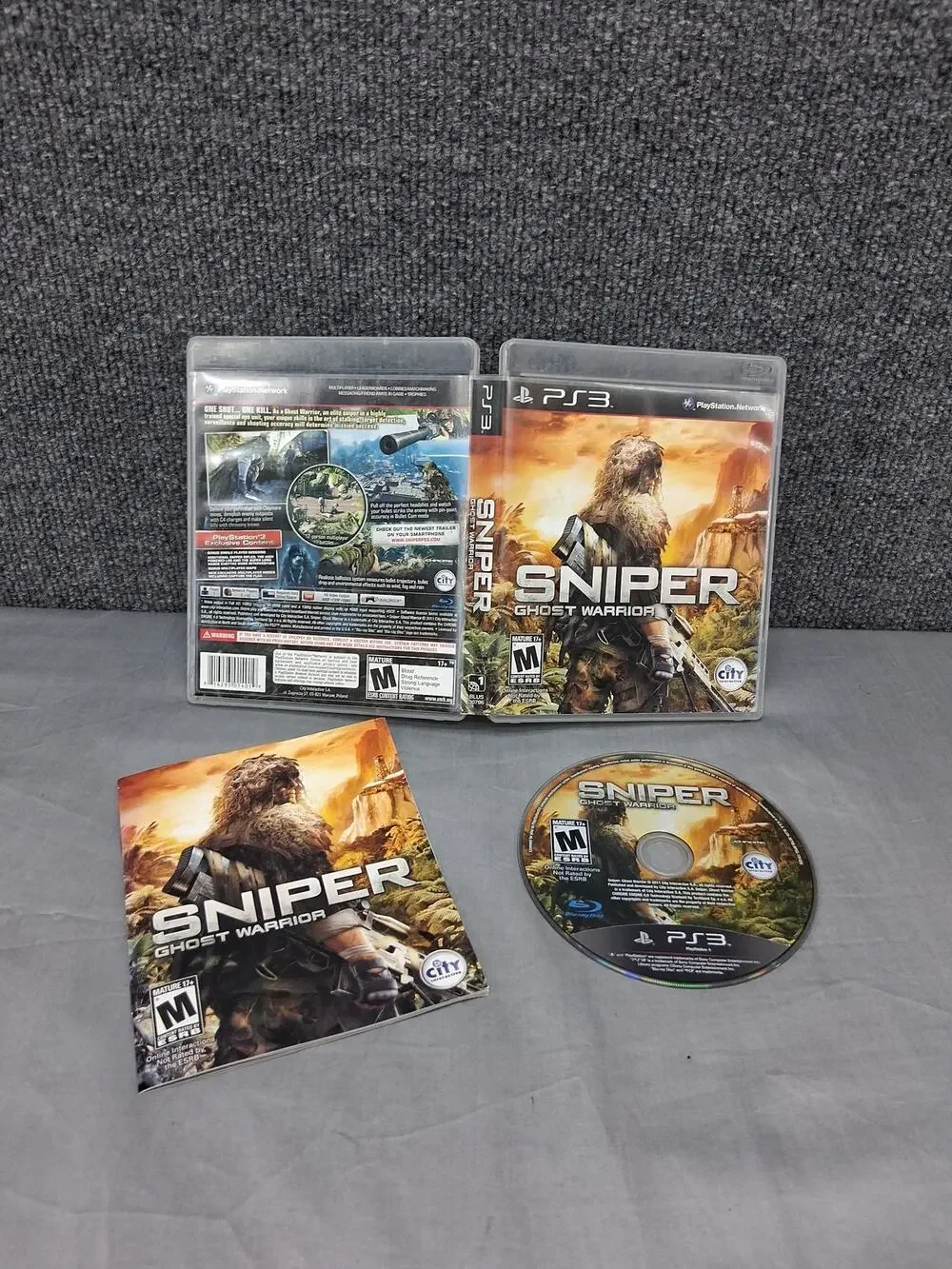 Sniper Ghost Warrior Sony Playstation 3 PS3 Complete Case Instructions
